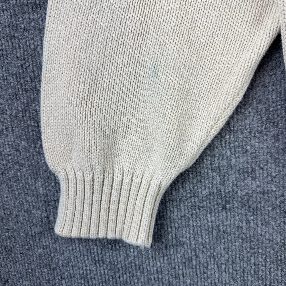 Knightsbridge Sweater Mens 2XL Beige Crewneck Cotton Knit Pullover Big Man